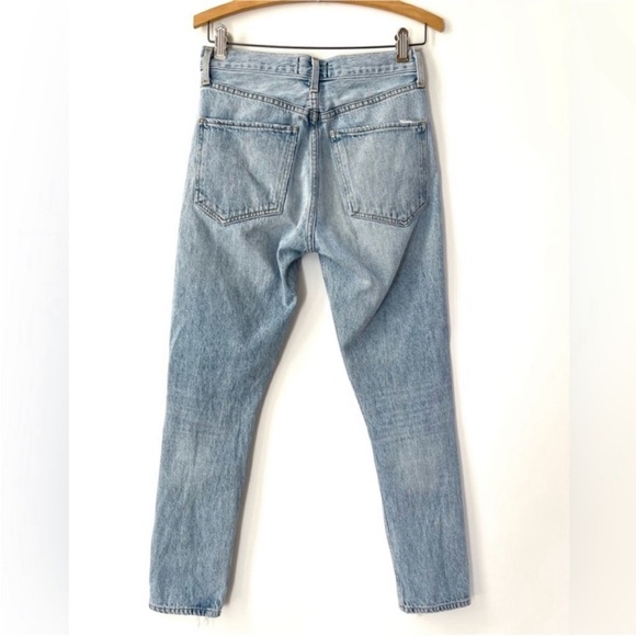 Agolde Women's Light Blue Distressed Jeans - Picture 7 of 12